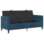 vidaXL Sofa s úložným priestorom Modrá 172 x 78 x 87 cm Polyester – Obrázok 4