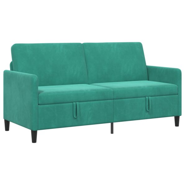 vidaXL Sofa s úložným priestorom Tyrkysová 172 x 78 x 87 cm Polyester – Obrázok 2