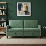 vidaXL Sofa s úložným priestorom Morská zelená 172 x 78 x 87 cm