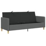 vidaXL Sofa s úložným priestorom Tmavosivá 192 x 78 x 87 cm Polyester – Obrázok 4