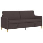 vidaXL Sofa s úložným priestorom Tmavohnedá 192 x 78 x 87 cm Polyester – Obrázok 2