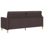 vidaXL Sofa s úložným priestorom Tmavohnedá 192 x 78 x 87 cm Polyester – Obrázok 5