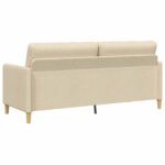 vidaXL Sofa s úložným priestorom Krémová 192 x 78 x 87 cm Polyester – Obrázok 5