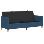 vidaXL Sofa s úložným priestorom Modrá 192 x 78 x 87 cm Polyester – Obrázok 4