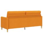 vidaXL Sofa s úložným priestorom Tmavá žltá 192 x 78 x 87 cm Polyester – Obrázok 5