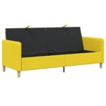 vidaXL Sofa s úložným priestorom Svetložltá 192 x 78 x 87 cm Polyester – Obrázok 4