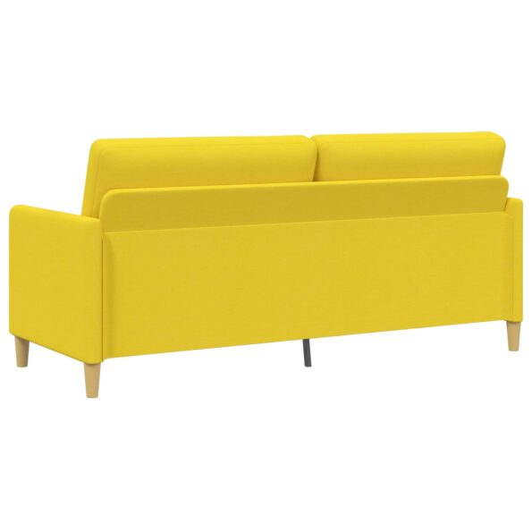 vidaXL Sofa s úložným priestorom Svetložltá 192 x 78 x 87 cm Polyester – Obrázok 5