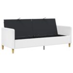 vidaXL Sofa s úložným priestorom Biela 192 x 78 x 87 cm Polyester – Obrázok 4