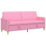 vidaXL Sofa s úložným priestorom Ružová 192 x 78 x 87 cm Polyester – Obrázok 2