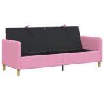 vidaXL Sofa s úložným priestorom Ružová 192 x 78 x 87 cm Polyester – Obrázok 4