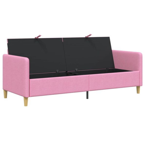 vidaXL Sofa s úložným priestorom Ružová 192 x 78 x 87 cm Polyester – Obrázok 4
