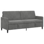vidaXL Sofa s úložným priestorom Tmavosivá 192 x 78 x 87 cm Polyester – Obrázok 2