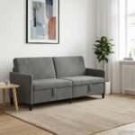 vidaXL Sofa s úložným priestorom Tmavosivá 192 x 78 x 87 cm Polyester – Obrázok 3