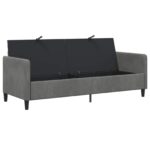 vidaXL Sofa s úložným priestorom Tmavosivá 192 x 78 x 87 cm Polyester – Obrázok 4