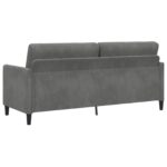 vidaXL Sofa s úložným priestorom Tmavosivá 192 x 78 x 87 cm Polyester – Obrázok 5