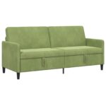 vidaXL Sofa s úložným priestorom Svetlo zelená 192 x 78 x 87 cm – Obrázok 2