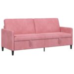 vidaXL Sofa s úložným priestorom Ružová 192 x 78 x 87 cm Polyester – Obrázok 2