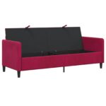 vidaXL Sofa s úložným priestorom Víno červené 192 x 78 x 87 cm – Obrázok 4