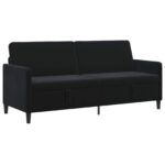 vidaXL Sofa s úložným priestorom Čierna 192 x 78 x 87 cm Polyester – Obrázok 2