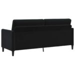 vidaXL Sofa s úložným priestorom Čierna 192 x 78 x 87 cm Polyester – Obrázok 5