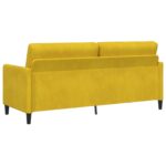 vidaXL Sofa s úložným priestorom Žltá 192 x 78 x 87 cm Polyester – Obrázok 5