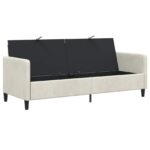 vidaXL Sofa s úložným priestorom Krémová 192 x 78 x 87 cm Polyester – Obrázok 4