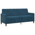 vidaXL Sofa s úložným priestorom Modrá 192 x 78 x 87 cm Polyester – Obrázok 2
