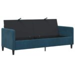 vidaXL Sofa s úložným priestorom Modrá 192 x 78 x 87 cm Polyester – Obrázok 4