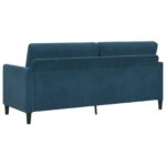 vidaXL Sofa s úložným priestorom Modrá 192 x 78 x 87 cm Polyester – Obrázok 5