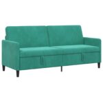 vidaXL Sofa s úložným priestorom Tyrkysová 192 x 78 x 87 cm Polyester – Obrázok 2