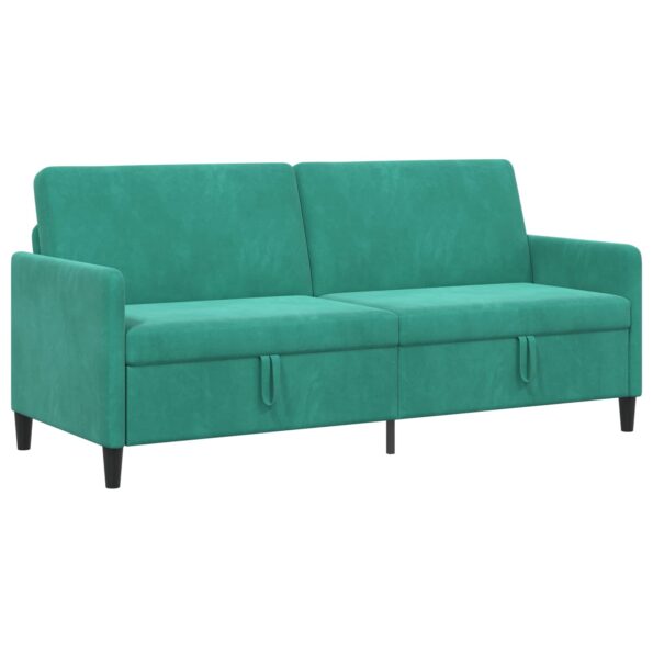 vidaXL Sofa s úložným priestorom Tyrkysová 192 x 78 x 87 cm Polyester – Obrázok 2