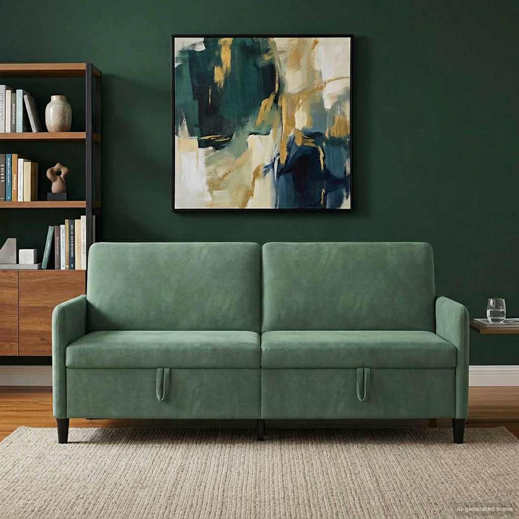 42037000_1.jpg vidaXL Sofa s úložným priestorom Morská zelená 192 x 78 x 87 cm – Obrázok 1