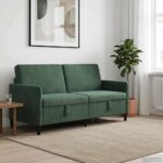 vidaXL Sofa s úložným priestorom Morská zelená 192 x 78 x 87 cm – Obrázok 3
