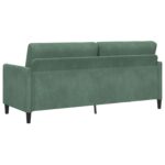 vidaXL Sofa s úložným priestorom Morská zelená 192 x 78 x 87 cm – Obrázok 5