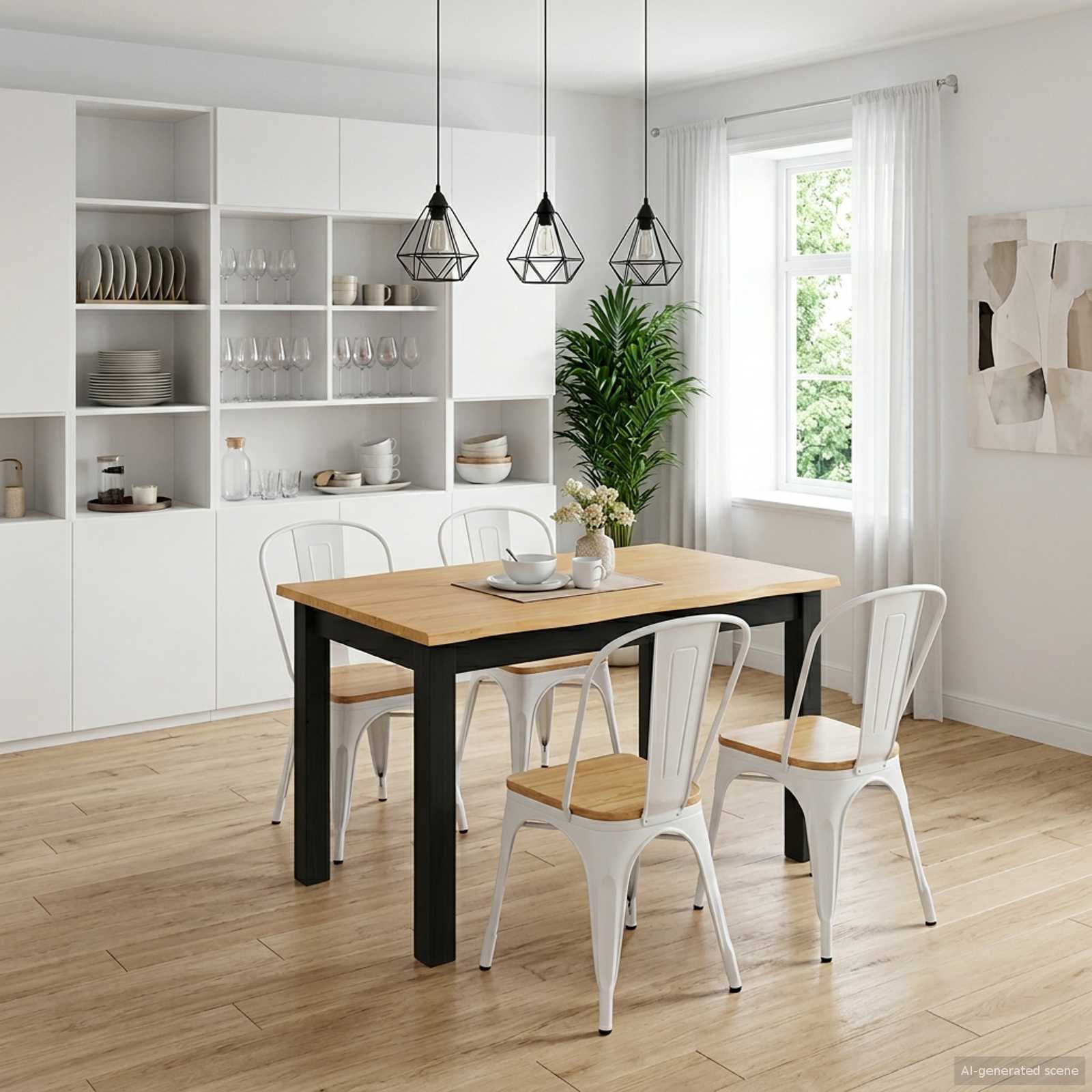 42037007_1.jpg VidaXL Jedálenský stôl EKAI Čierna 112 x 70 x 76,5 cm Borovicový masív – Obrázok 1