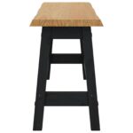 VidaXL Jedálenská lavička EKAI Čierna 91,5 x 29 x 45,5 cm – Obrázok 4