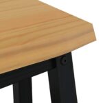 VidaXL Jedálenská lavička EKAI Čierna 91,5 x 29 x 45,5 cm – Obrázok 6