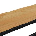 VidaXL Jedálenská lavička EKAI Čierna 91,5 x 29 x 45,5 cm – Obrázok 7