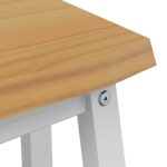VidaXL Jedálenská lavička EKAI Biela 91,5 x 29 x 45,5 cm – Obrázok 6