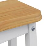 VidaXL Barová stolička EKAI 2 pcs Biela 40 x 29 x 45,5 cm – Obrázok 7