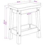 VidaXL Barová stolička EKAI 2 pcs Biela 40 x 29 x 45,5 cm – Obrázok 9