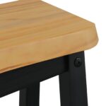 VidaXL Vysoký barový stolička EKAI 2 pcs Čierna 40 x 29 x 63 cm – Obrázok 7