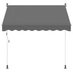 vidaXL Ručná skladacia markíza 180 g / m² polyester s PU povrchom – Obrázok 2