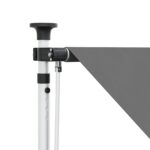 vidaXL Ručná skladacia markíza Svetlosivá 350 cm – Obrázok 3