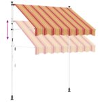 vidaXL Ručná skladacia markíza Viacfarebný 250 x 115 x 300 cm – Obrázok 6