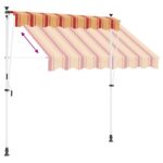 vidaXL Ručná skladacia markíza Viacfarebný 300 x 115 x 300 cm – Obrázok 7