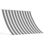 vidaXL Markíza Antracitová a biela 350 x 150 cm