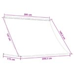 vidaXL Markíza Antracitová a biela 400 x 150 cm – Obrázok 6