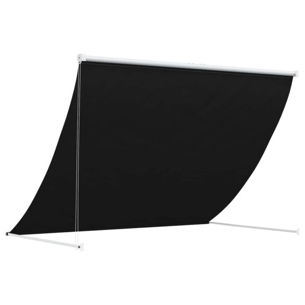 vidaXL Markíza Čierna 100 x 150 cm 180 g / m² polyester s PU povrchom – Obrázok 3