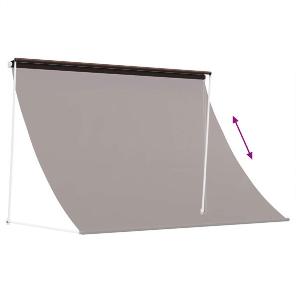 vidaXL Markíza Hnedá 200 x 150 cm 180 g / m² polyester s PU povrchom – Obrázok 6